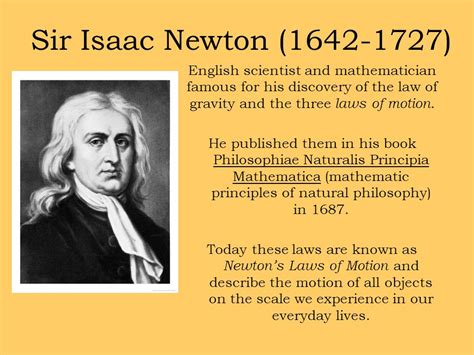 Sir Isaac Newton Works