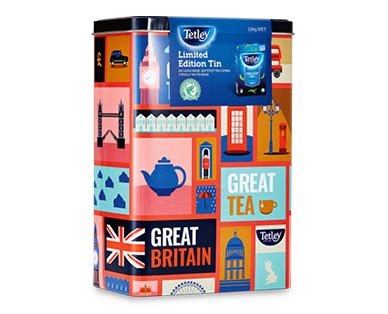 Tetley Tea Bags with Limited Edition Tin 216g - ALDI Australia