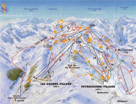 Peyragudes Off Piste Map