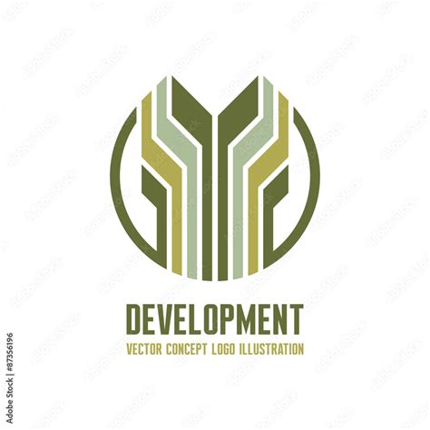 Development - vector logo concept illustration for business company ...