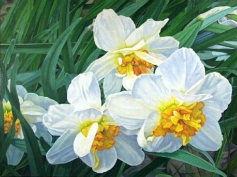 Narcissus intimateforest.com | Flower painting, Oil painting flowers, Narcissus painting