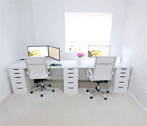 Trendy white desk for home office to inspire you | Ikea home office, Home office design, Ikea home