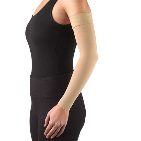 Truform Lymphedema Compression Arm Sleeve, Dot Top: 15-20 mmHg, Beige, Small - Walmart.com ...