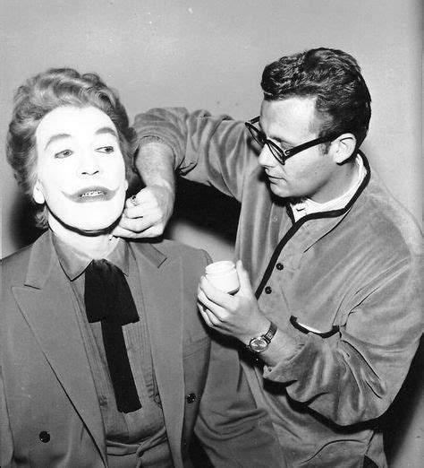 Cesar Romero getting his makeup on for The Joker. | Scene photo ...