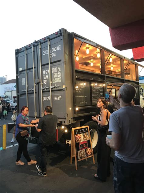 This food truck made from a shipping container. | Pizza food truck ...