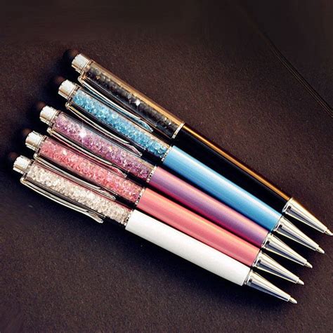 Fashion Ladies Nice Ballpoint Pens Touch Screen Swarovski Crystal Fine Point Pen | Crystal pen ...