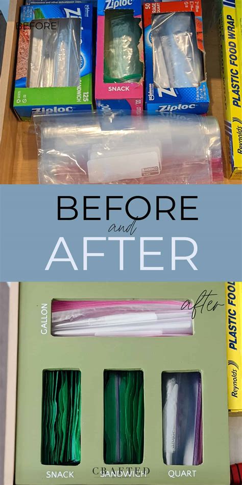 DIY Ziploc Bag Organizer - Pine and Poplar