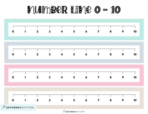 Number Line to 10 - 8 Cute & Free Printables and Blank Worksheets