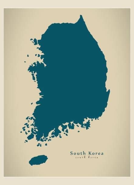 Royalty Free South Korea Map Clip Art, Vector Images & Illustrations ...