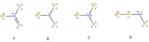 OneClass: Which is the correct Lewis structure for nitrogen trifluoride?