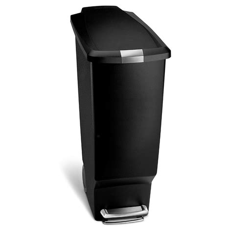 AmazonSmile: simplehuman 40 Liter / 10.6 Gallon Slim Kitchen Step Trash Can, Grey Plastic With ...