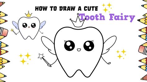 Easy Tooth Fairy Drawing