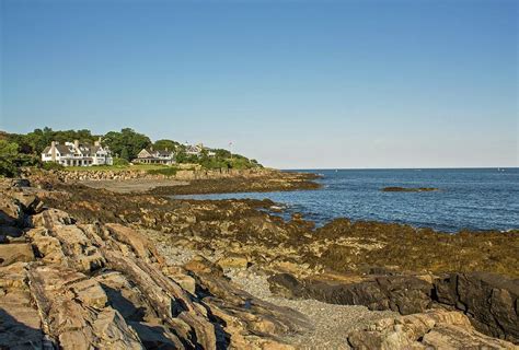 York Harbor Maine Cliff Walk 2 Photograph by Michael Saunders