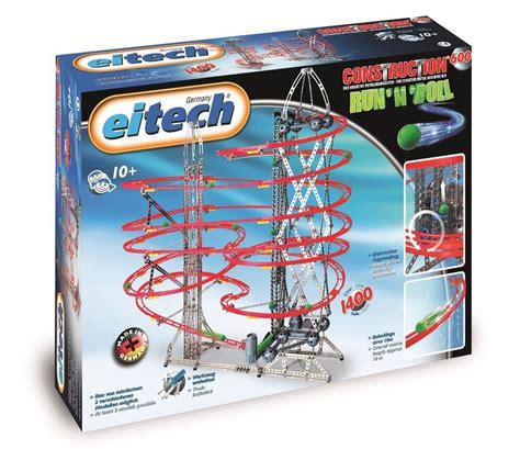 Eitech Run n Roll Marble Roller Coaster DIY Construction Set Motor Chain Driven | eBay