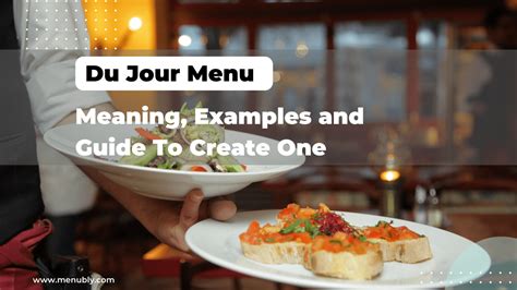 Du Jour Menu - Meaning, Examples and Guide To Create One - Menubly