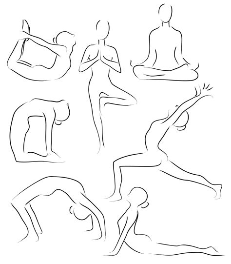 website inspiration: hand drawn silhouettes #AllAboutYogaDude | Yoga ...