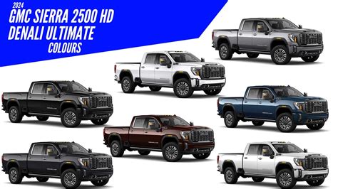 2024 GMC Sierra 2500 HD Denali Ultimate - All Color Options - Images | AUTOBICS