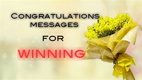 Congratulates messages for winning award. Appreciate for award winning ...