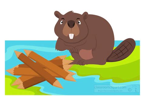 Beaver Clipart Clipart - beaver-making-a-dam-clipart-image - Classroom ...