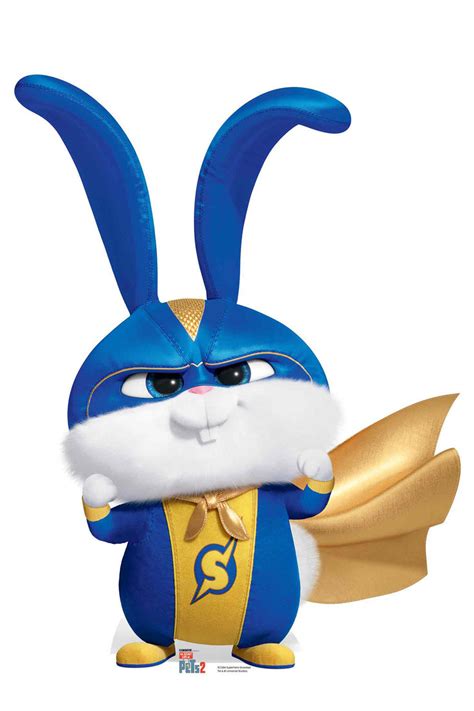 Snowball Superhero Rabbit The Secret Life Of Pets 2 Cardboard Cutout / Standup