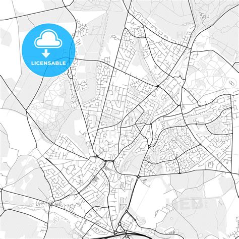 Vector PDF map of Cannock, England - HEBSTREITS Sketches | Streit