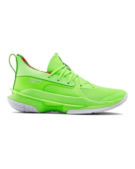 Under Armour Curry 7 Basketball Shoe in Green for Men | Lyst