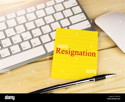 Businessman resignation letter hi-res stock photography and images - Alamy