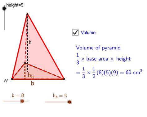 Triangular Pyramid Volume Examples