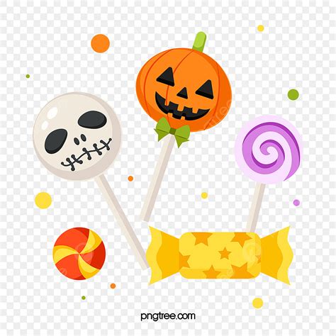 Hand Drawn Halloween Vector Art PNG, Cartoon Hand Drawn Halloween Candy ...