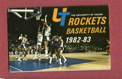 1982 83 University Of Toledo Rockets Basketball Pocket Schedule