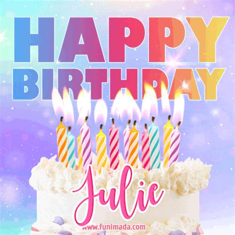 Happy Birthday Julie GIFs - Download on Funimada.com