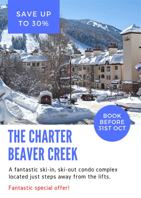 30% The Charter Beaver Creek Autumn | Snow Unlimited | Tailor-made Ski Holidays