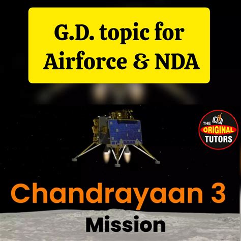 THE ORIGINAL TUTORS | Chandrayaan -3 Mission - THE ORIGINAL TUTORS ...