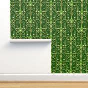 1920s Art Deco Champagne Fountain - Wallpaper | Spoonflower