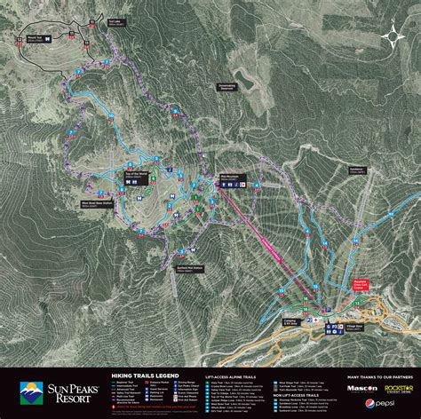 Hiking Trail Map & Status | Sun Peaks Resort