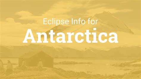 Eclipses in Antarctica