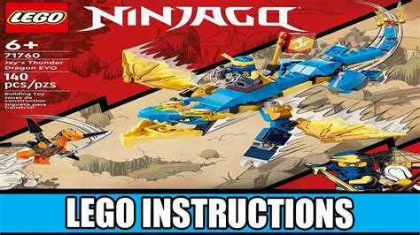 LEGO Instructions | Ninjago | 71760 | Jay's Thunder Dragon EVO - YouTube