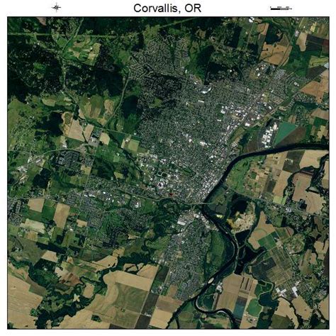 Aerial Photography Map of Corvallis, OR Oregon