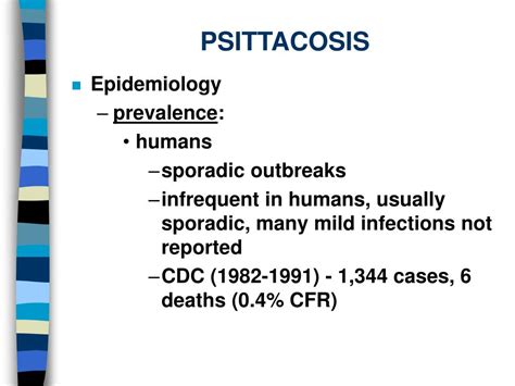 PPT - PSITTACOSIS PowerPoint Presentation, free download - ID:61507