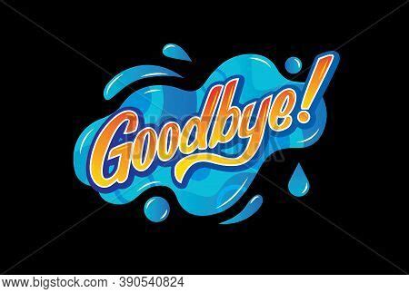 Goodbye Logo Design Vector & Photo (Free Trial) | Bigstock