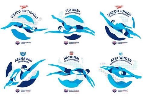 USA Swimming Rebrands Championship Logo Portfolio | Swimming posters ...