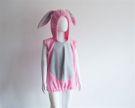 Pink Rabbit Costume, Bunny Halloween Costume, Party Costume in Pink ...