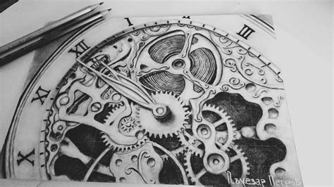 Mechanical Gears Drawing at PaintingValley.com | Explore collection of ...