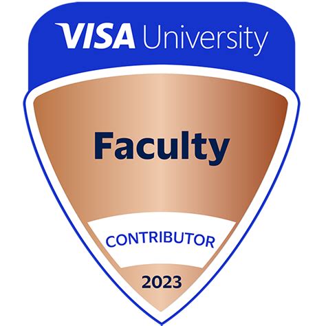 Visa University Faculty - Bronze 2023 - Credly