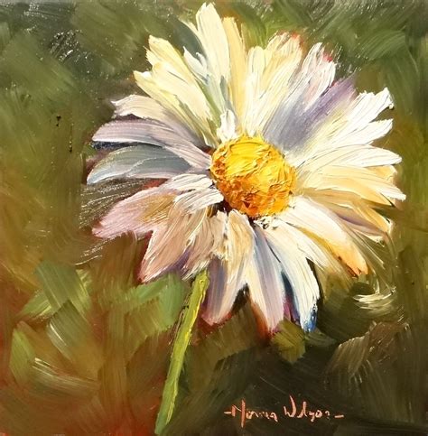 paintings of daisy flowers | Flower art painting, Daisy painting, Flower painting