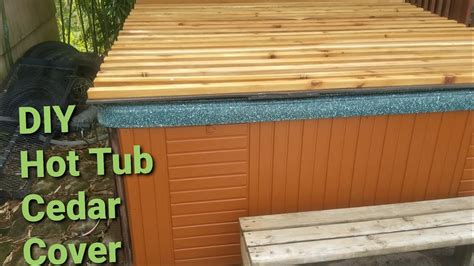 Build a Cheap DIY Cedar Hot Tub Cover that will Roll Up for Your Spa - YouTube