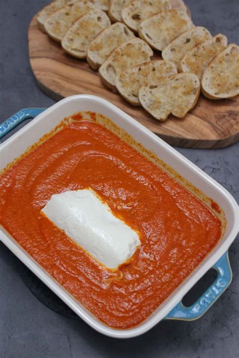 Queso De Cabra Con Tomate (Spanish Baked Goat Cheese In Tomato Sauce) • The Candid Cooks