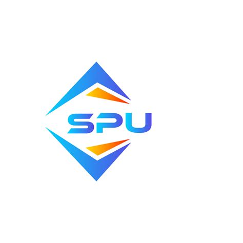 SPU abstract technology logo design on white background. SPU creative ...