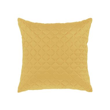 Alden Gold Square Filled Cushion by Bianca | My Linen