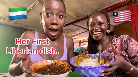 My Sierra Leonean friend tries Liberian food for the first time|| African YouTubers. 🇸🇱🇱🇷 - YouTube